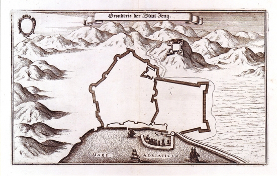 MERIAN,  MATTHÄUS: VIEW OF SENJ